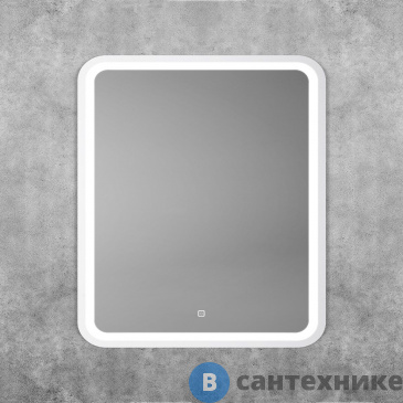 картинка Зеркало Art & MAX AM-Gen-600-800-DS-F-White с подсветкой "Genova 600x800"