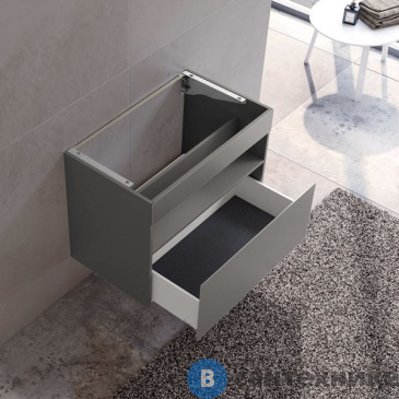 картинка Тумба под раковину Keuco STAGELINE 1 ящик, без подсветки, 800x625x490 мм, к/ф: инокс (32862290000)