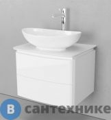 Тумба с раковиной Velvex Luna 75 подвесная белая (tpLUN.75-21.43)