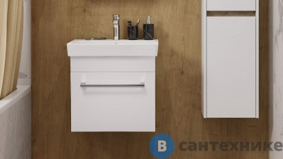 картинка Тумба под раковину Акватон Поль 50 Белый (Тигода 50) (1A263701PF010)