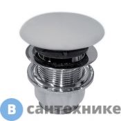 Выпуск GLOBO для раковины c переливом, click-clack, цвет белый (FI012BI)