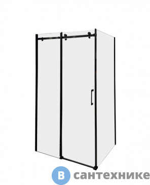 картинка Душевое ограждение Cerutti CEZARES120B 90x120x195 стекло проз.