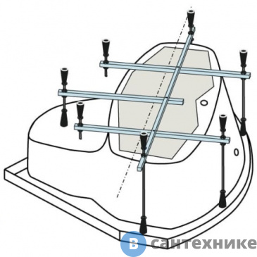 картинка Каркас HusKarl FREYA (М) магнитный крепеж в комплекте, арт.49748