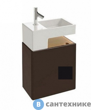 картинка Тумба под раковину Jacob Delafon TERRACE EB1178-M61 /49,5х28х49,5/ (чёрный)