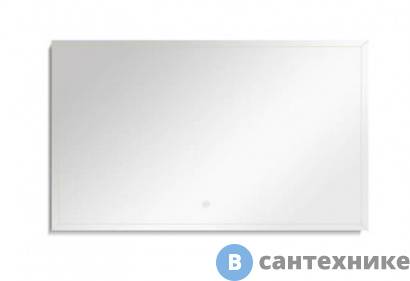 картинка Зеркало Black&White U909.1000MR LED, сенсорное вкл (1000x25x800)