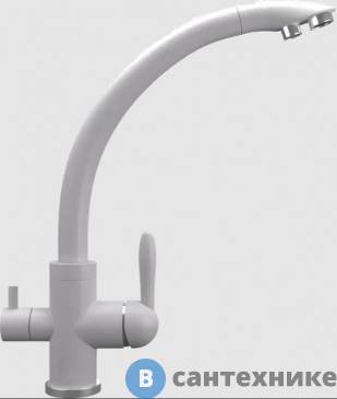 картинка Смеситель для кухни Domaci Солерно UQ-017-04 платина (551861)