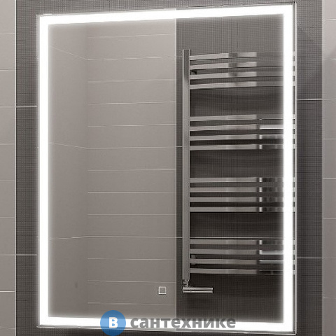 Зеркало-шкаф Континент Allure LED 600х800 правый с розеткой (МВК005)