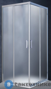 картинка Душевой уголок Vincea Alpha VSS-3AL800MT, 800*800, хром, стекло текстурное, без поддона