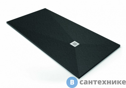 картинка Душевой поддон ACQUABELLA BASE PLATO_BASE_SLATE_90_NEGRO_120x90