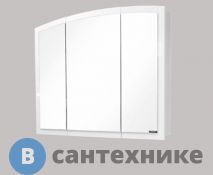 Зеркало-шкаф Comforty Палини-100 белый глянец