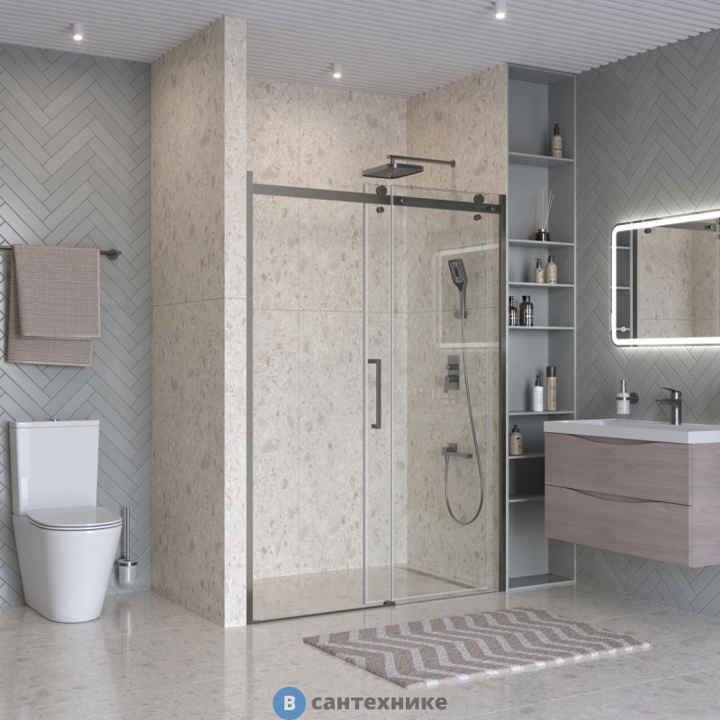 Душевая дверь BelBagno MARINO-2-BF-1-130-C-GM