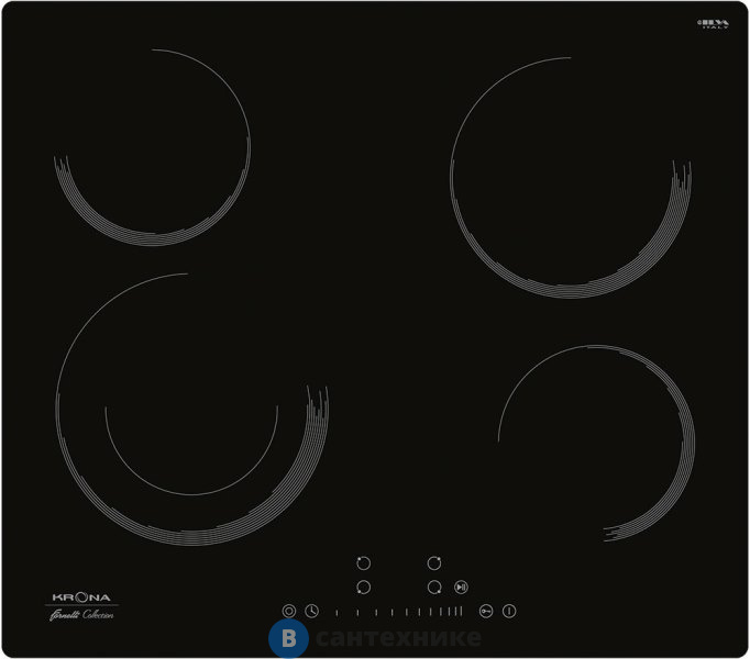 Варочная поверхность Krona ORSA 60 BL электрическая (независимая)