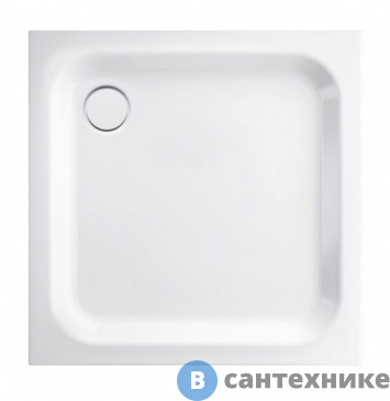 картинка Душевой поддон Bette BetteUltra 5930-000 AS 90х90 сталь, без ножек и сифона