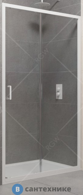 Душевая дверь RGW PA-14W белый/прозрачное/6 мм 100*195 (41081410-15)