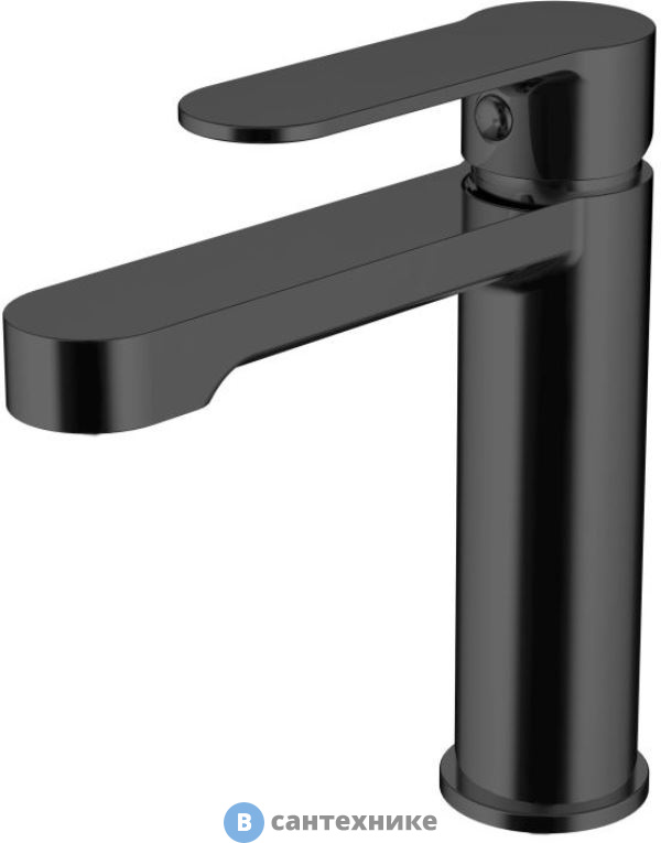 Смеситель Aquanet Passion AF300-10B для умывальника, чёрн. мат (243293)