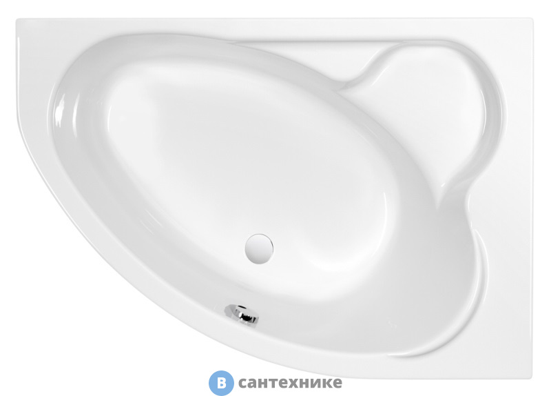 Ванна акриловая Cersanit KALIOPE 153x100, правая (WA-KALIOPE*153-R-W)