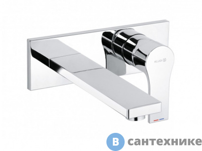картинка Смеситель Kludi 482470565 ZENTA SL однорычажный для раковины, настенный монтаж на 2 отверстия