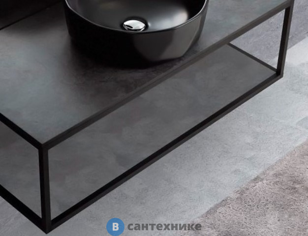 Вставка Cezares CADRO CADRO-80/30-MENS-NR для подвесной металлической полки, Nero, 763x263