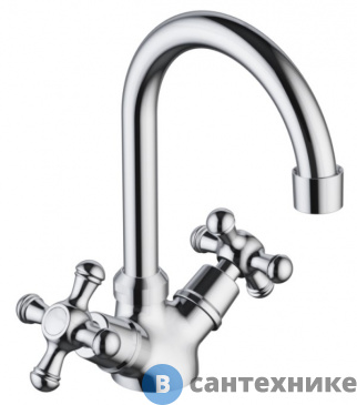 картинка Смеситель Damixa Retro 230210000 ля умывальника без д/к