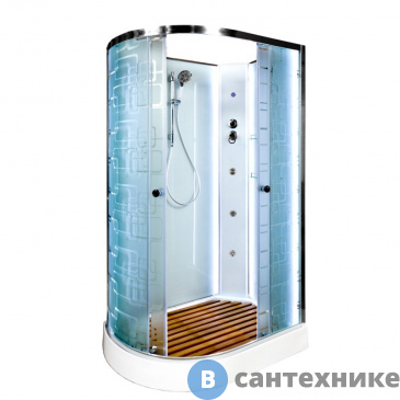 картинка Душевая кабина DTO EM1511RN LED с гидромассажем