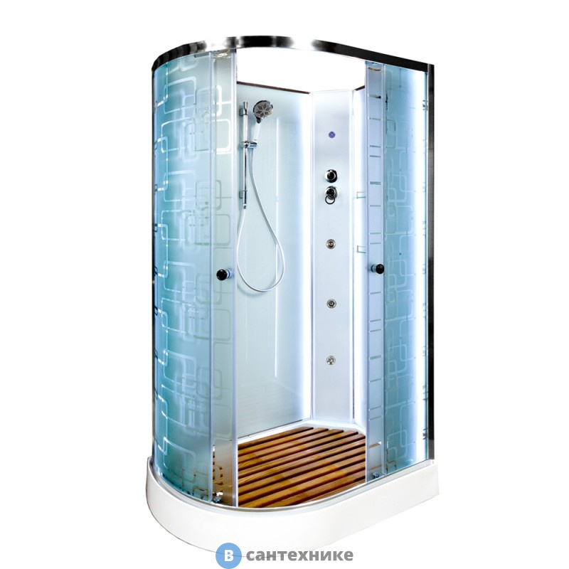 Душевая кабина DTO EM1511RN LED с гидромассажем