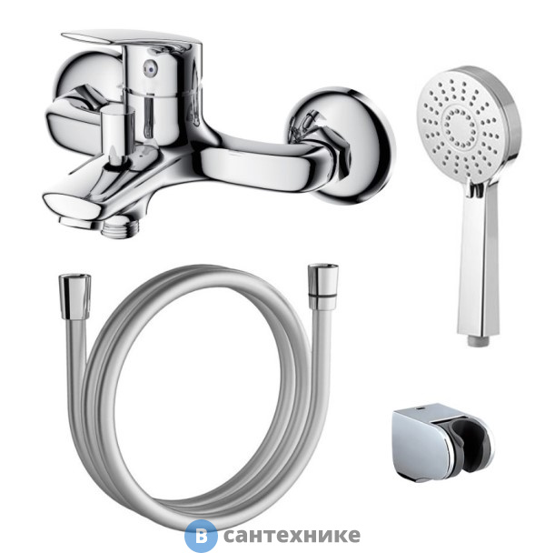 Смеситель AZARIO EVORA AZ-WKE238043C для ванны с ручным душем