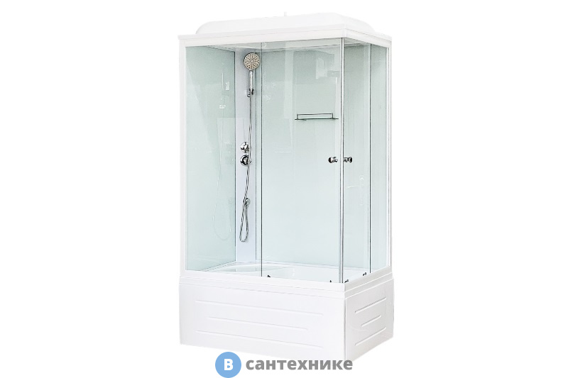 Душевая кабина Royal Bath RB 8100BP5-WT L 1000x800x2170 (белое/прозрачное) (RB8100BP5-WT-L)