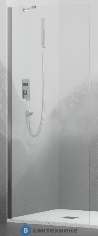 Перегородка для душа RGW WA-102 хром/Прозрачное/6 мм 120*195 (351010212-11)