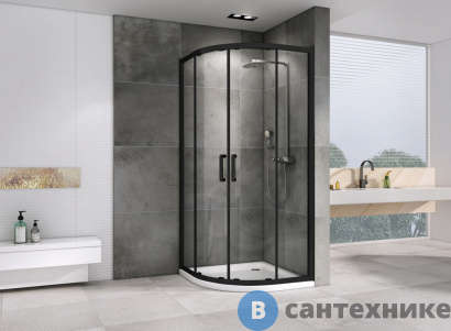 картинка Душевой уголок ABBER Schwarzer Diamant AG01080B