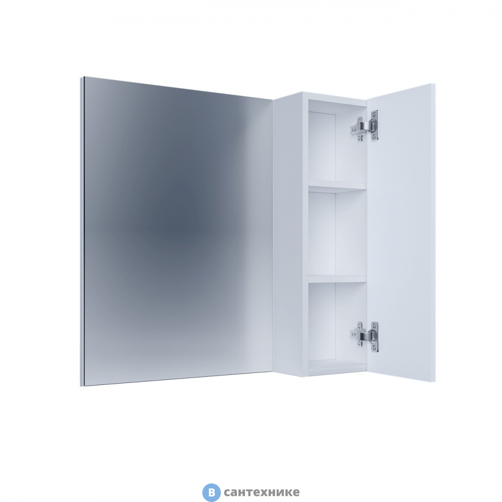 Шкаф-зеркало Grossman НЕО-50 см универсал. в краске, белый (205021-1K)