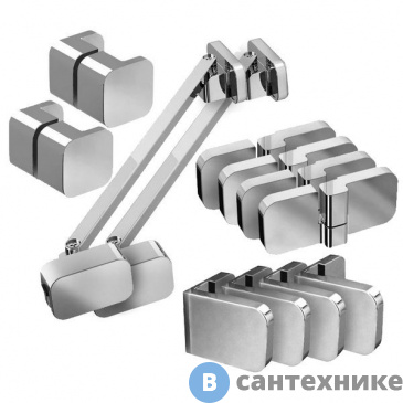 картинка Набор Ravak B SET BSRV4, BSKK4-100 хром, деталей для душевых углов (D01000A074)