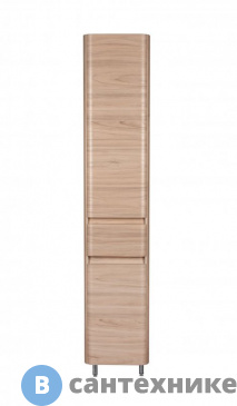 картинка Колонна Style line Атлантика 35 с корзиной, универсальная, Люкс ясень перламутр, PLUS (2000949229928)