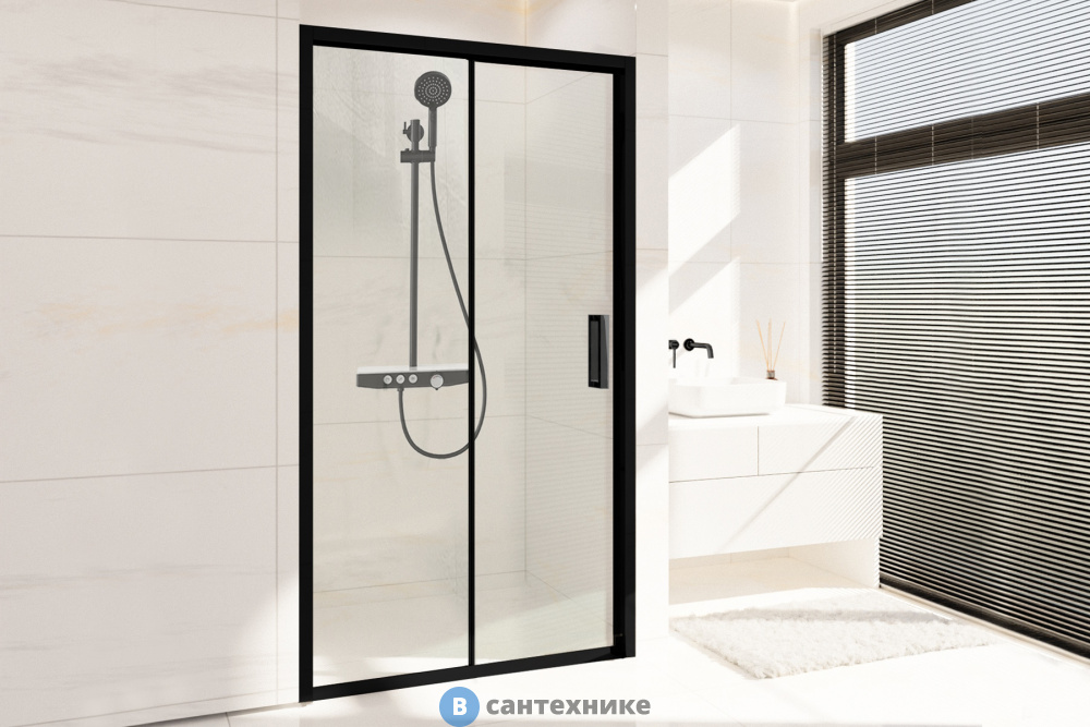 Душевая дверь Royal Bath ACCORD RB HS-T-BL 115x200 (прозрачное) (RB115HS-T-BL)