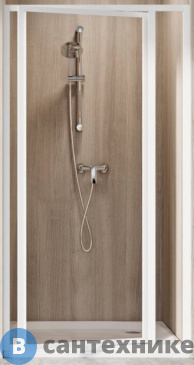 картинка Душевая дверь Ravak Supernova SDOP-80 белая+Пеарл (03V4010011)