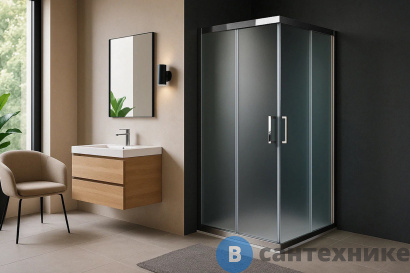 картинка Душевой уголок Royal Bath RB HPD-C-CH 120x100x185 (рифленое) (RB1120HPD-C-CH)