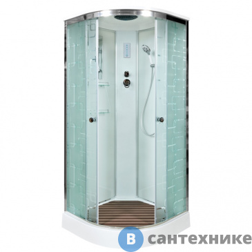 картинка Душевая кабина Deto EM1580 с электрикой