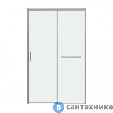 картинка Дверь в нишу Grossman Style 100.K33.05.100.10.00 (100*195) хром, стекло прозрачное