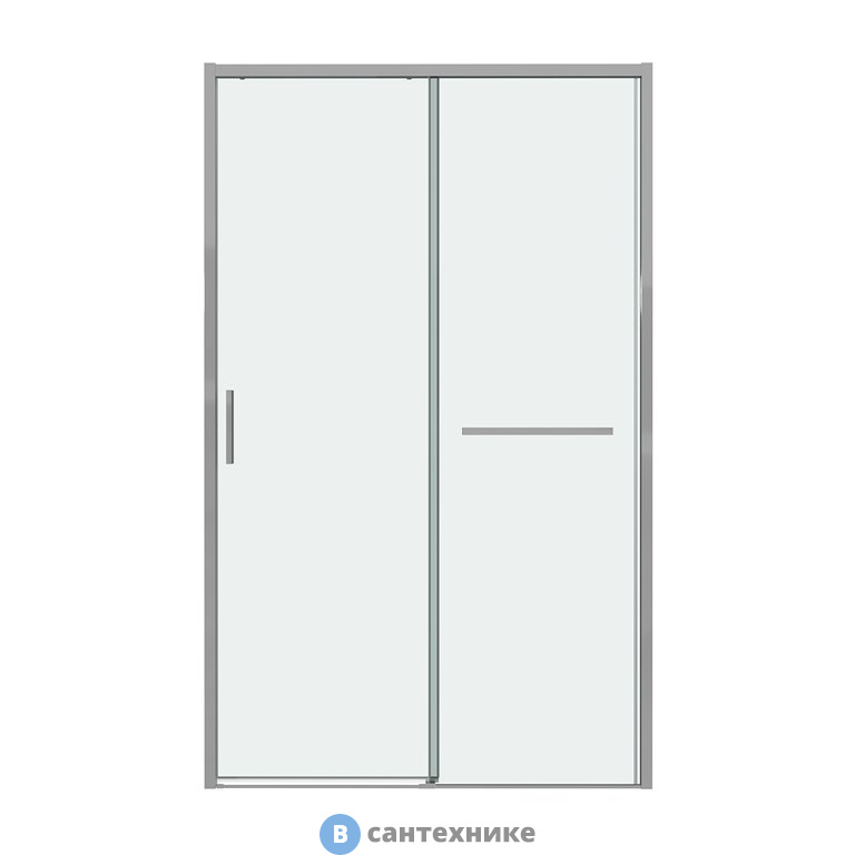 Дверь в нишу Grossman Style 100.K33.05.100.10.00 (100*195) хром, стекло прозрачное