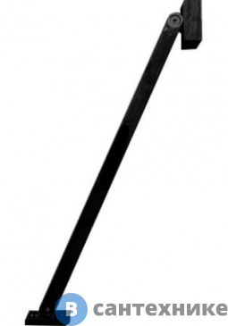 картинка Штанга Jacob Delafon E22BT-BL чёрная с поворотным механизмом для боковой панели