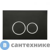 Клавиша смыва Black&White WPI-09512 серия RS, Matt Black (244х162х11)