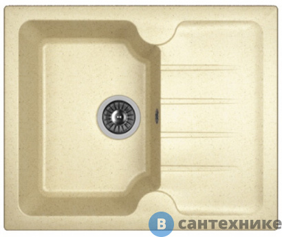 картинка Кухонная мойка Dr. Gans Лора 620, дюна CMc (25.020.A0620.402)