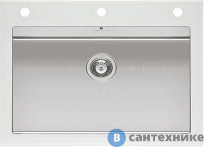 картинка Кухонная мойка IMENZA Charisma 50 1B (62X53) белая (IV1001500)