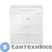 Тумба под раковину KERAMA MARAZZI Тумба POMPEI напольная 80 см, 3 ящика белый (PO.80.3\WHT)