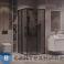 картинка Душевое ограждение Grossman Cosmo 300.K33.02.9090.21.10 (90*90*195) квадрат, раздвижн, черн. матов, стекло тонирован, без поддона