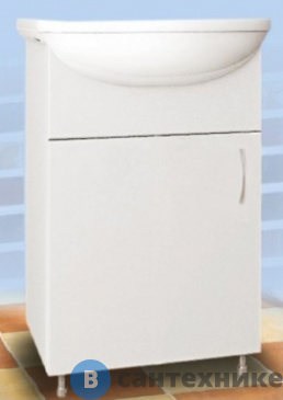 картинка Тумба под раковину MDW УЮТ-45-2 1 дверь белая (под ум. Уют-45) /0765/