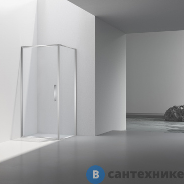 картинка Душевой уголок Vincea Slim 8mm VSR-4SLP9010CL, 1000*900, хром, стекло прозрачное