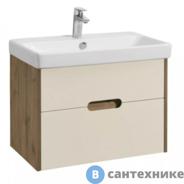 картинка Тумба с раковиной Акватон Оливия 70 Дуб веллингтон/Адриана 70 (1A2543K0OLVG0)