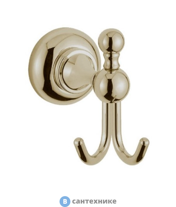 Крючок Cezares APHRODITE-DHK1-02-M двойной, Бронза