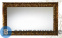картинка Зеркало Cezares CAVALLI Noce/Foglia oro, 1200x30x750