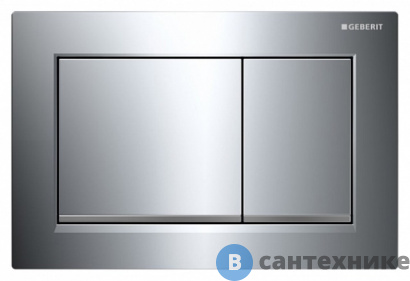 картинка Клавиша смыва Geberit OMEGA30 115.080.KH.1 (хром глянц, хром мат, хром глянц)